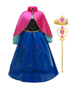 Disney Elsa Anna Abiti da principessa Ragazze vestono Bambini Cosplay Frozen Snow Queen Costumi Carnevale Festa di compleanno Abiti fotografici