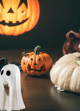 Halloween Cute Ghost Statue Creative  Crafts  Suitable For Party Scene   Home Living Room Bedroom Office Desktop Decoration ﻿ - Riparo82
