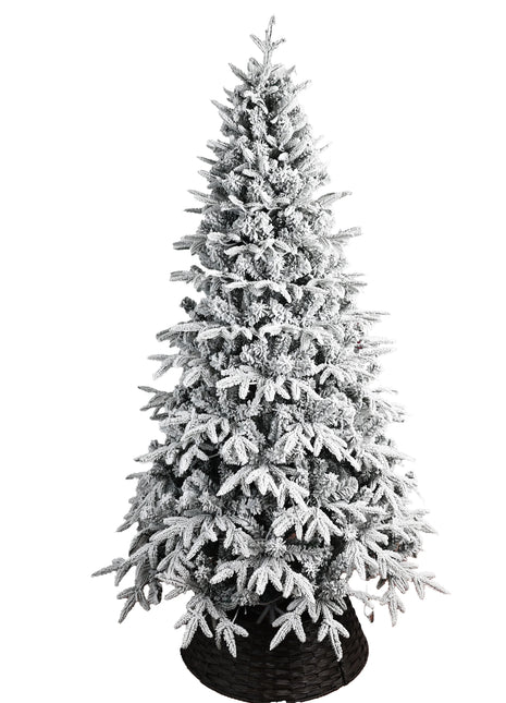 2025 Nuovo albero di Natale rosa floccato misto Pe Decorazione domestica di lusso di fascia alta Decorazione del supermercato dell'hotel