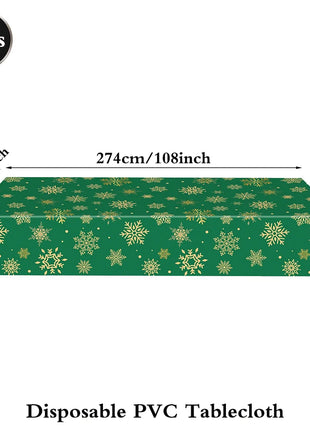 Piatti da tavola usa e getta natalizi Tovaglioli Tazze Fiocco di neve Piatto da dessert rosso verde per cena per forniture per feste invernali di buon Natale - riparo82