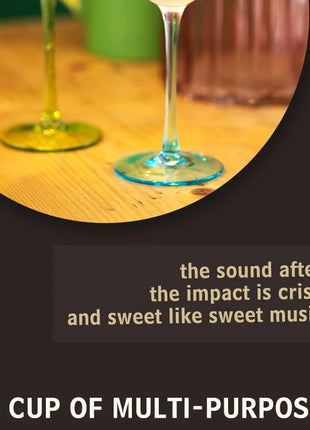 Calice per piccole persone in stile Alsace Bicchieri da vino Decorazioni per la casa Bicchiere da vino adatto per compleanni, Natale e regali di nozze 6 (fl.oz) - riparo82