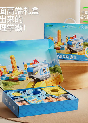 Set di treni magnetici Piste da costruzione versatili trasformabili Giocattoli magnetici Treno Regali per auto ferroviarie non remote fai-da-te per bambini - riparo82