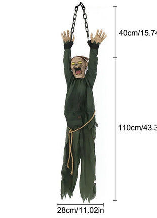 Halloween Creative Hanging Mummy Decoration Horror Skull Ornaments Spooky For Outdoor Yard Haunted House Party Prop - Riparo82