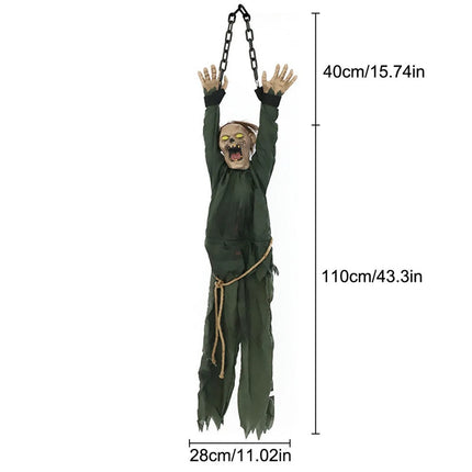 Halloween Creative Hanging Mummy Decoration Horror Skull Ornaments Spooky For Outdoor Yard Haunted House Party Prop