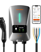 WOLFBOX EV Charging Station Type 2 7KW 32A 1 Phase Electric Vehicle Car Charger Wallbox with LCD Screen APP Control RFID Card - Riparo82