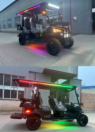 New Popularity 4 Seat Electric Golf Cart 5000W Scooter ATV Go Karts Adult Sightseeing Classic Gas Cart Electric Golf Cart - Riparo82