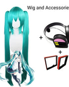Miku Cosplay Set completo Abito in tessuto di pelle argento Miku Cosplay Copricapo Costume Outfit JK Abito da marinaio Uniforme scolastica Hallow