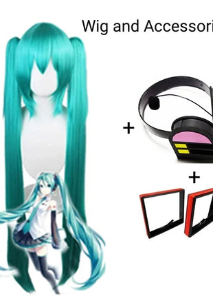 Miku Cosplay Set completo Abito in tessuto di pelle argento Miku Cosplay Copricapo Costume Outfit JK Abito da marinaio Uniforme scolastica Hallow