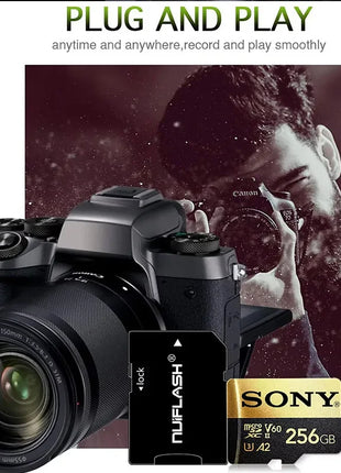 Scheda di memoria SONY TF Scheda Micro SD ad alta velocità da 1 TB 1024 GB 128 GB 256 GB 512 GB A2 U3 V30 Schede Flash SD TF per computer telefono Xiaomi