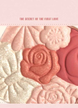 Makeup Blush Palette Natural Contour Highlight Palette Matte Pearlescent Embossed Petal Orange Blush Rouge Petal Blush Palette