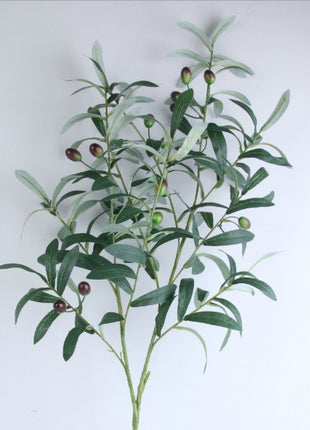 Ten-forked Artificial Olive Branch with Fruit Artificial Flower Artificial Plant Home Decoration Flower Wedding Decoration