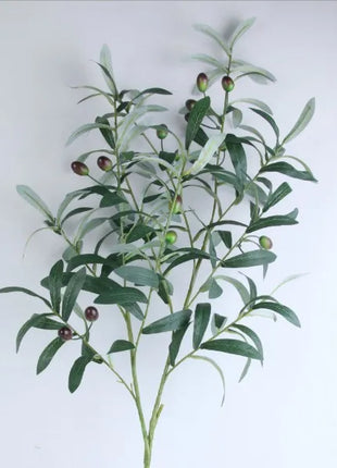 Ten-forked Artificial Olive Branch with Fruit Artificial Flower Artificial Plant Home Decoration Flower Wedding Decoration