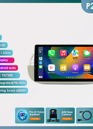 4G 8Core Android Car radio GPS Stereo For Fiat 500 2007-2014 Multimedia Video player 2DIN Autoradio DSP Carplay 7862 Head Unit