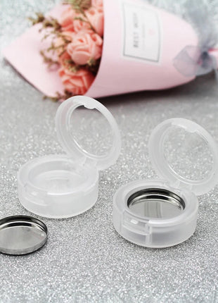 1Set Empty Eyeshadow Case Palette Pans Powde Cosmetics DIY Makeup Tool Stamp Makeup Organizer Box Glitter Container Eye Shadow - Riparo82