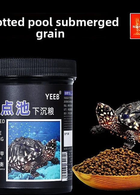 yeeb Aquatic Turtle Food - High Protein Sinking Pellets for Musk, Razorback & Deep Water Turtles - Riparo82
