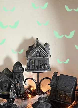 Halloween Night Light Wall Stickers Peeping Night Light Eyes Stickers Ghost Decoration Stickers Fluorescent Horror Wall Stickers - Riparo82