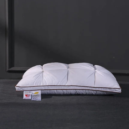 Soft Pillows White Goose Down Feather Pillows for Sleeping Neck Protection Bed Pillows with 100% Cotton Cover