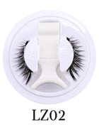 1 Pair Magnetic False Eyelashes Handmade 3D Natural False Eyelashes Reusable Magnetic Eyelashes Tweezers Set Makeup Tools - Riparo82