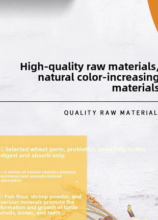 yeeb Semi-Aquatic Turtle Food - Color Enhancing Diet for Golden Thread, Three-Keeled & Stone Turtles - Riparo82