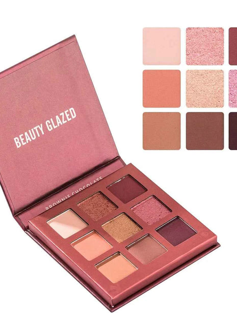 Beauty GLAZED Eyeshadow Palette 9 Color Shimmer Matte Longlasting Waterproof Palette Makeup