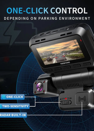 TiESFONG 4CH GPS Dash Cam i7pro Front 4K/2K+3*1080P for Car 360 DVR Camera 24H Parking Mode WiFi Video Recorder IR Night Vision - Riparo82