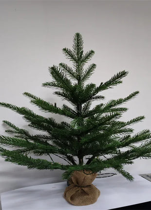 Piccolo albero di Natale Materiale 100% PE con luci a LED Albero di Natale da tavolo 45 cm / 60 cm Decorazioni per l'atmosfera della festa di Natale