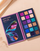 Butterfly 18 Color Eyeshadow Palette, Natural Matte Shimmer Metallic Satin Finish Eyeshadow, Charming Nude Makeup  Tray - Riparo82