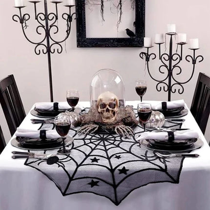 Halloween Tablecloth tablecover table decor Haunted House Pumpkin Spider Web Tablecloth 2025 Halloween Party Decoration Supplies