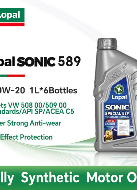 Rimoody Lopal SONIC 589/508/509 SP-0W-20 1L × 2 1L × 4 1L × 6 Olio motore completamente sintetico per camion e veicoli