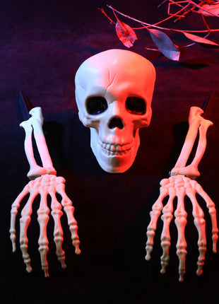 Halloween Decoration Skull Skeleton Horror Artificial Arm Outdoor Yard/garden Decorations Ghostface Hallowen Day of The Dead - Riparo82