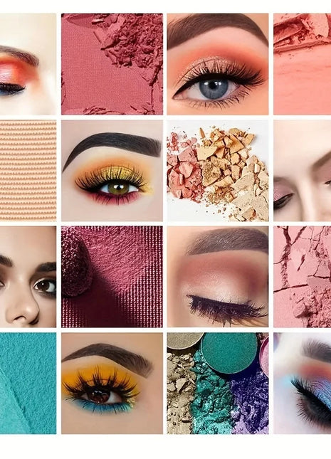 40 Colors Eyeshadow Palette Matte Shimmery High Pigmented Eye Cosmetics for Music Festival Daily Gift for Women - Riparo82