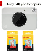Fotocamera digitale istantanea originale KODAK Printomatic ZINK Stampa senza inchiostro Stampa su carta fotografica a colori Flash + Set di 40 pellicole
