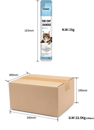 Barrette cremose per gatti Stick Dolcetti Mix Sapore Snack liquido per gatti Etichetta privata Snack umido per gatti - riparo82