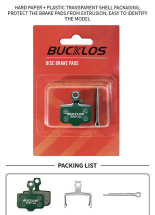 BUCKLOS Pastiglie freno a disco idraulico in ceramica per SRAM AVID ELIXIR 1/2/4/6/8/10 paia Pastiglie freno MTB Pastiglie freno a disco resistenti all'usura