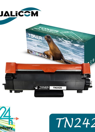 Qualicom TN2420 2420 TN-2420 With Chip Compatible TONER Cartridge for Brother L2310D L2370DN L2375DW L2550DN L2510D L2710 L2730 - Riparo82