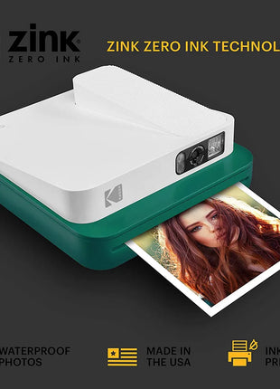 Disponibile 20/80 fogli di carta fotografica Kodak Premium Zink Print 3,5x4,25 pollici compatibile con la fotocamera istantanea Kodak Smile Classic