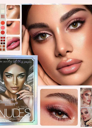 78 Colors of Eye Shadow, Blush and Lip Gloss All-in-One Makeup Palette with Rich Colors, Fine Powder and Easy to Apply