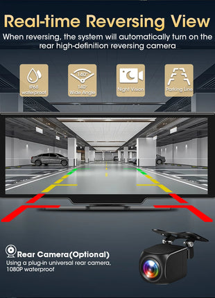 10.26" Wireless Carplay Android Auto Screen Car Radio Multimedia Video Player Rearview Camera Automotive Accessories 5G WIFI FM - Riparo82