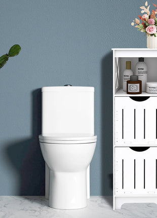 Mobili da bagno moderni bianchi con 2 cassetti