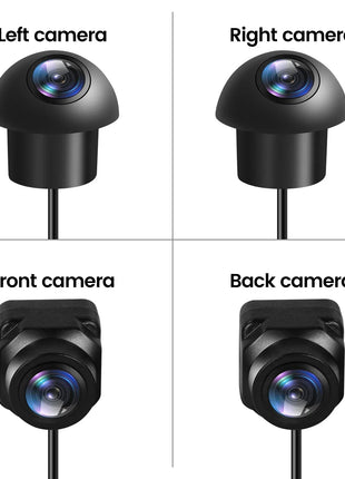 360° Panoramic Camera 1080P HD Cam for Android Car Radio Multimedia Player Rear Front Left Right 360 Surround View 3D Display - Riparo82