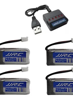 Batteria originale JJRC H36 3.7V 260mAh per E010 E011 E012 E013 Drone per Furibee F36 RC Quadcopter Parti Lipo Batteria e caricabatterie - riparo82
