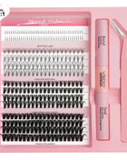 10D/20D/30D Fake Eyelashes Extensions Kit Lash Bond and Seal False Eyelashes Makeup Set DIY Long Lashes Clusters Make up Tool - Riparo82