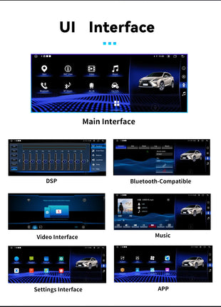 AutoRadio Android14 Wireless Carplay Car For Lexus IS RC 200 250 300 350 200T 300h Multimedia Player Navigation GPS Stereo Audio - Riparo82