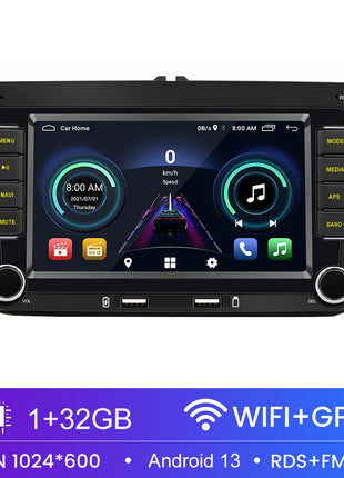 2 Din Car Radio Android 13 Car Multimedia Player GPS WiFi Carplay For Volkswagen Skoda Octavia golf 5 6 touran passat polo Jetta - Riparo82