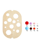 Tavolo sensoriale Montessori per bambini Vassoio sensoriale in legno per bambini Giocattoli per l'educazione precoce del bambino Apprendimento del bordo del movimento fine Regalo - riparo82