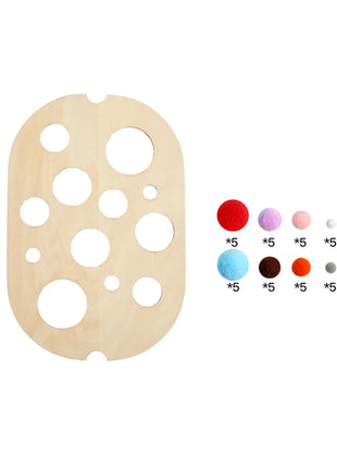 Tavolo sensoriale Montessori per bambini Vassoio sensoriale in legno per bambini Giocattoli per l'educazione precoce del bambino Apprendimento del bordo del movimento fine Regalo - riparo82