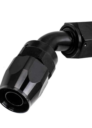 10AN AN10 12FT Nylon Braided Fuel hose Line + Black Swivel Fitting Hose End Kits