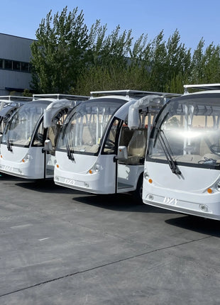 New solar power factory customized electric sightseeing tour bus, park, amusement park, airport and scenic area shuttle bus - Riparo82