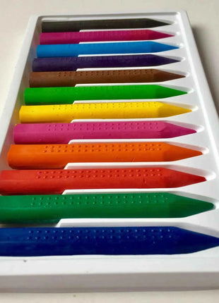 12pcs Color Crayons Do not Dirty Hands Washable Wax Crayon Pencil Marker Oil Painting Drawing Sticks Colored Crayons