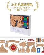 Set di binari ferroviari in legno Pacchetto di espansione Blocchi di costruzione fai-da-te Accessori Tracce adatte per binari in legno Giocattoli educativi per bambini